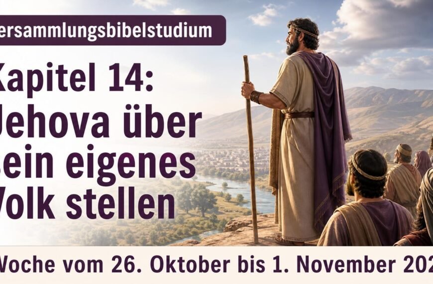 Versammlungsbibelstudium für die Woche vom 26. Oktober bis 1. November 2026