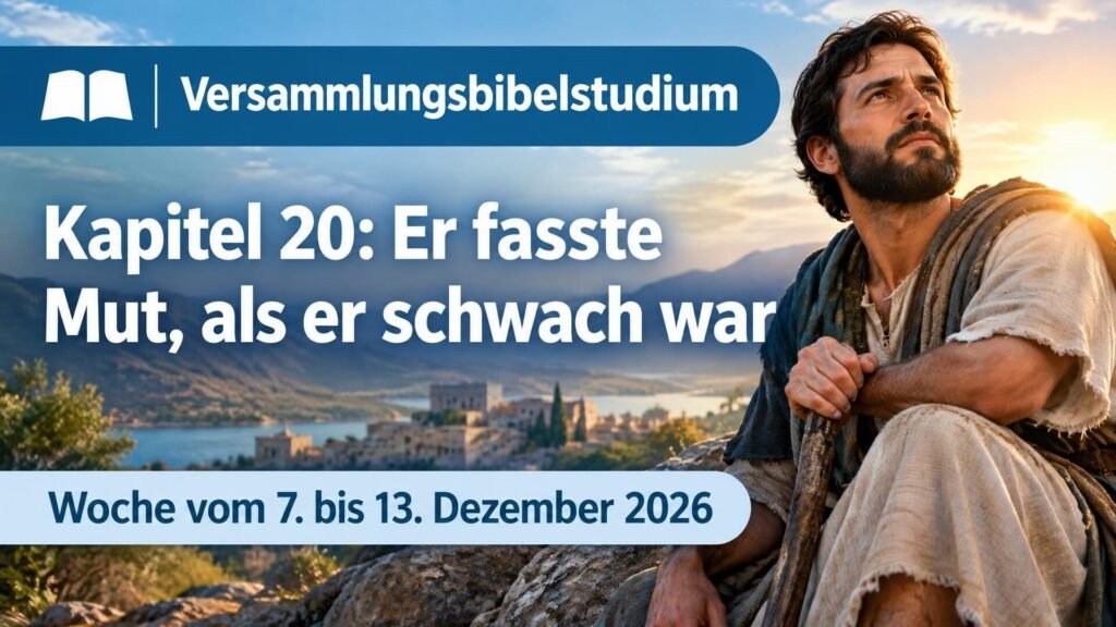 Versammlungsbibelstudium für die Woche vom 7. bis 13. Dezember 2026