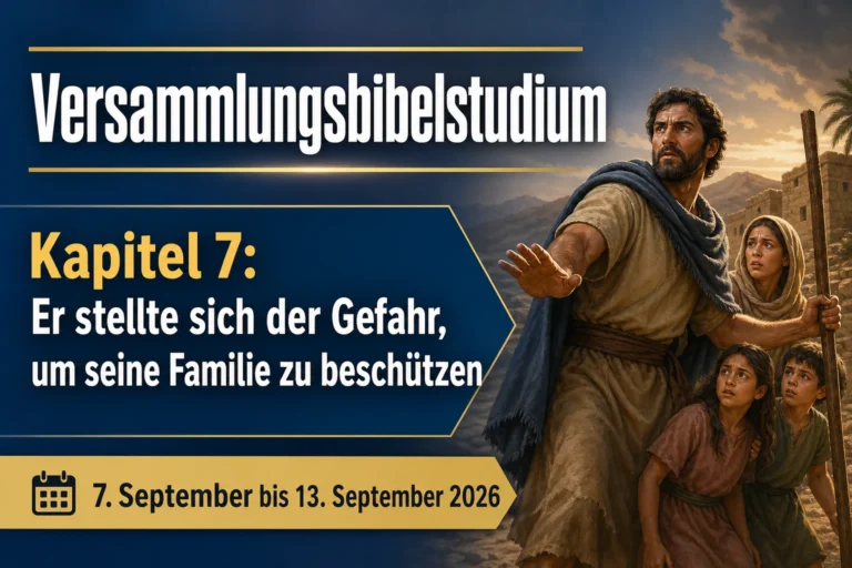 Versammlungsbibelstudium für die Woche vom 7. bis 13. September 2026