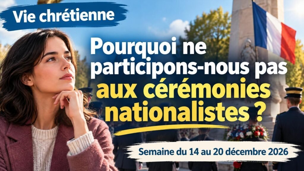 Vie chrétienne pour la semaine du 14 au 20 décembre 2026