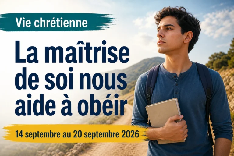 Vie chrétienne pour la semaine du 14 au 20 septembre 2026