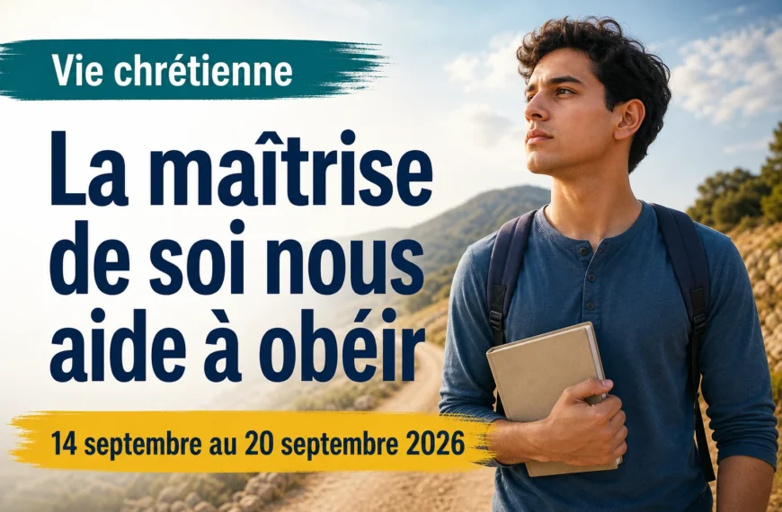 Vie chrétienne pour la semaine du 14 au 20 septembre 2026