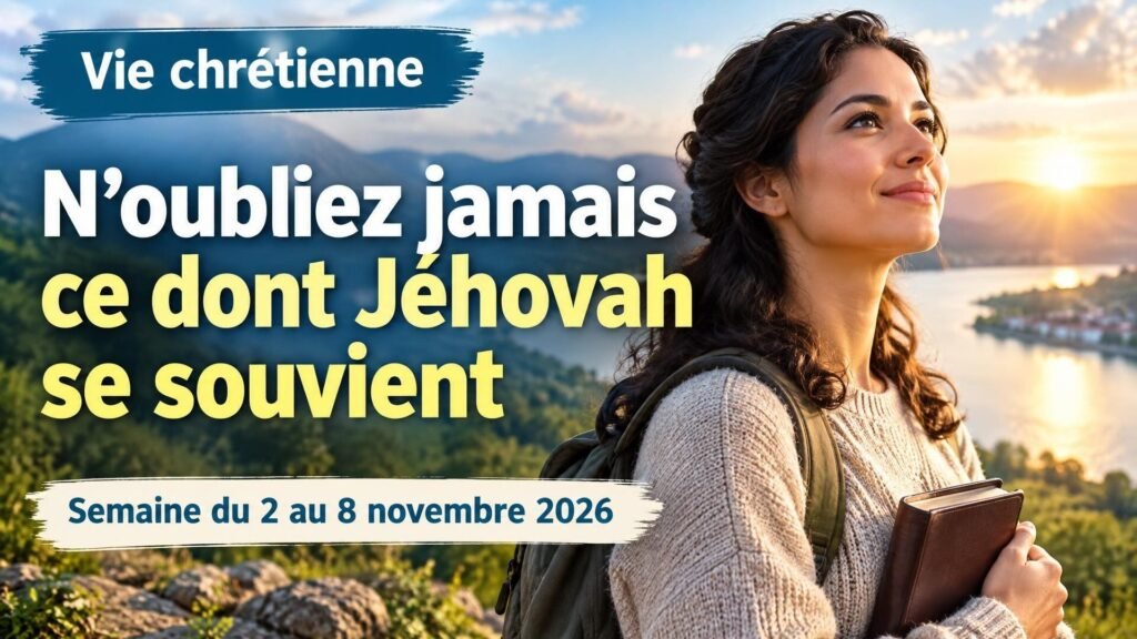 Vie chrétienne pour la semaine du 2 au 8 novembre 2026
