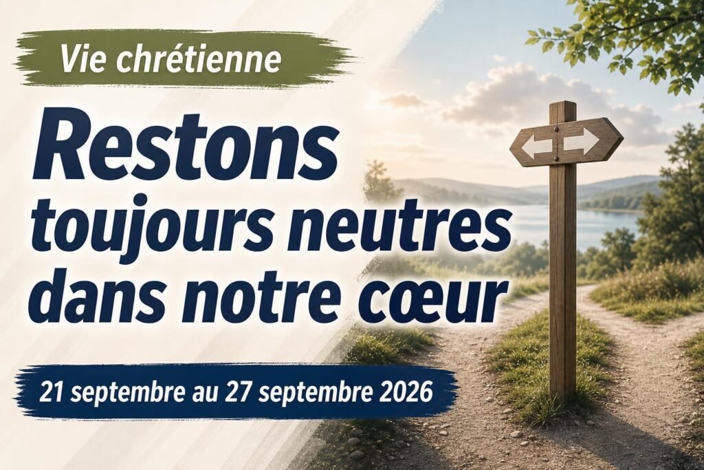Vie chrétienne pour la semaine du 21 au 27 septembre 2026 Vie chrétienne pour la semaine du 21 au 27 septembre 2026
