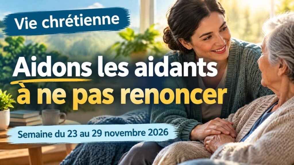 Vie chrétienne pour la semaine du 23 au 29 novembre 2026
