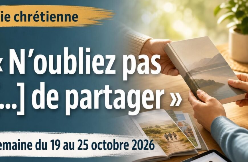 Commentaires pour la réunion TJ Vie chrétienne pour la semaine du 19 au 25 octobre 2026