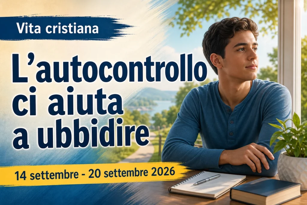 Vita cristiana per la settimana dal 14 al 20 settembre 2026