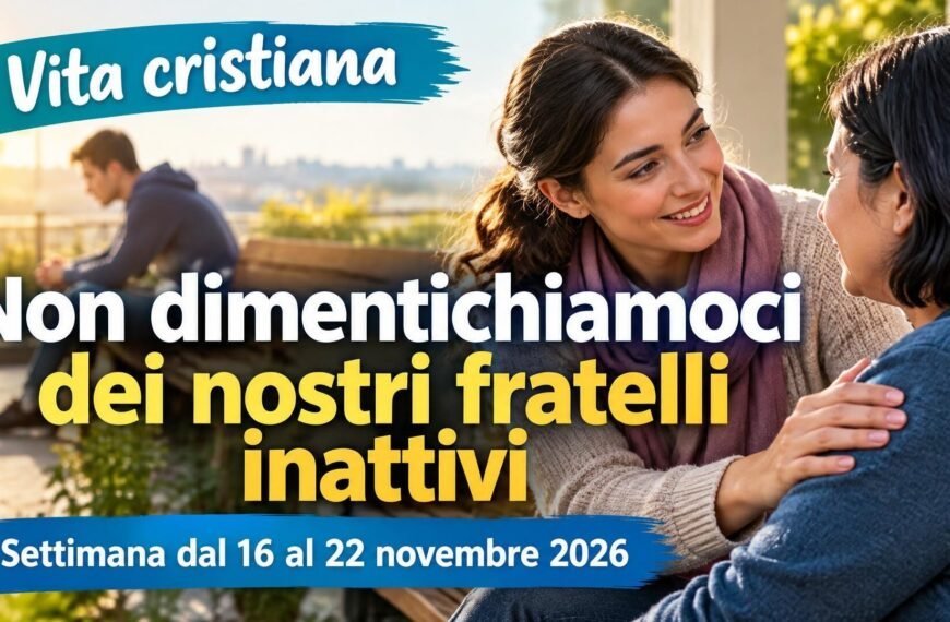 Vita cristiana per la settimana dal 16 al 22 novembre 2026