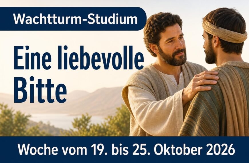 Wachtturm-Studium für die Woche vom 19. bis 25. Oktober 2026