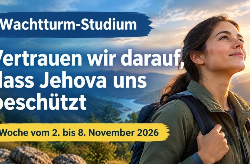 Wachtturm-Studium für die Woche vom 2. bis 8. November 2026