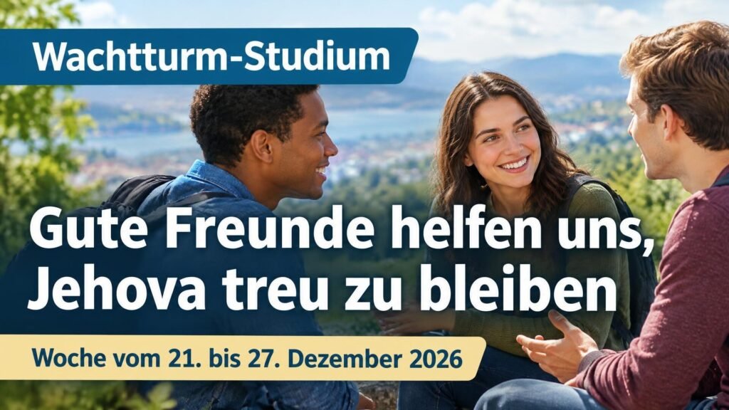 Wachtturm-Studium für die Woche vom 21. bis 27. Dezember 2026 Wachtturm-Studium für die Woche vom 21. bis 27. Dezember 2026