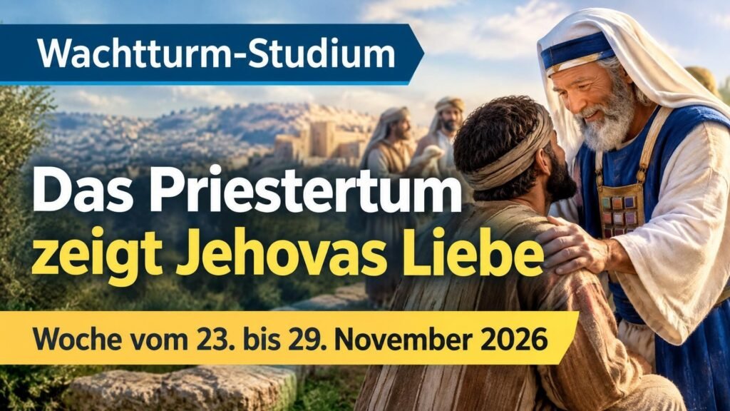 Wachtturm-Studium für die Woche vom 23. bis 29. November 2026