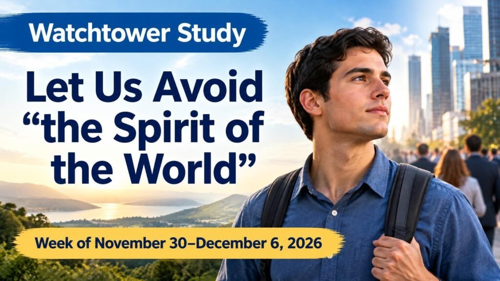 Watchtower Study for the week of November 30 to December 6, 2026