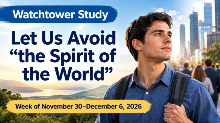 Watchtower Study for the week of November 30 to December 6, 2026