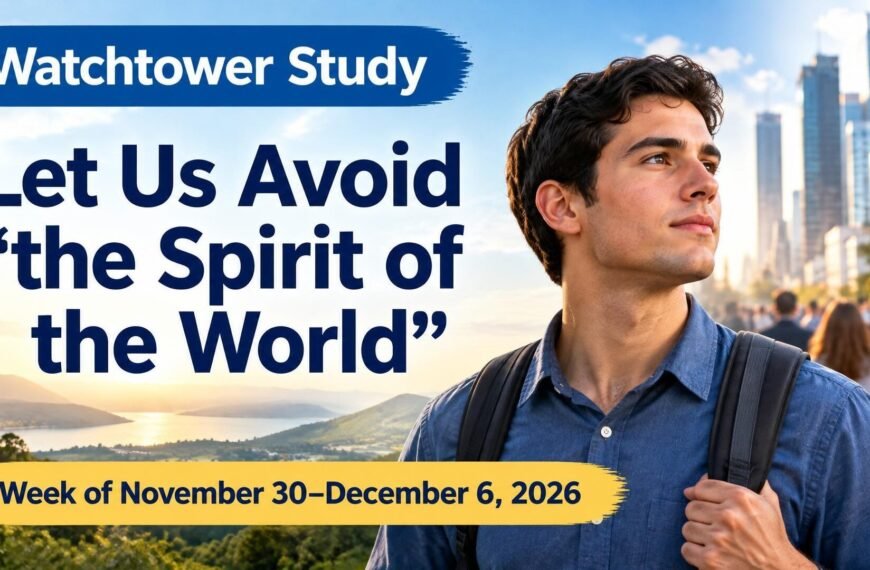 Watchtower Study for the week of November 30 to December 6, 2026