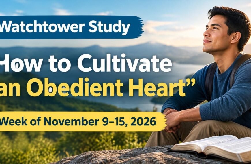Watchtower Study for the Week of November 9-15, 2026