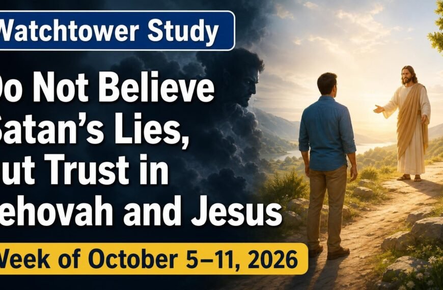 Watchtower Study for the Week of October 5-11, 2026