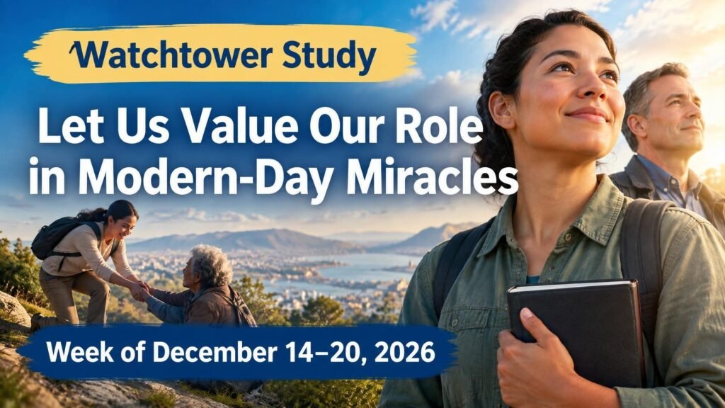 Watchtower Study for the Week of December 14-20, 2026 Watchtower Study for the Week of December 14-20, 2026