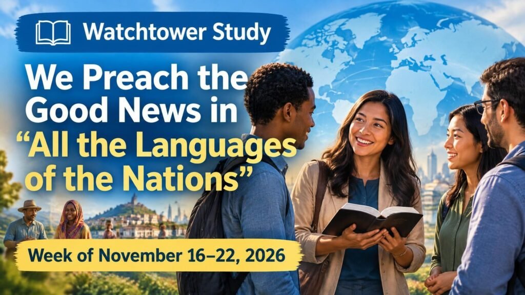 Watchtower Study for the Week of November 16-22, 2026