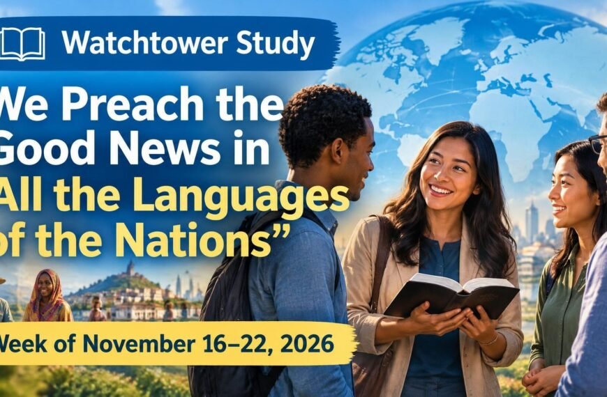 Watchtower Study for the Week of November 16-22, 2026