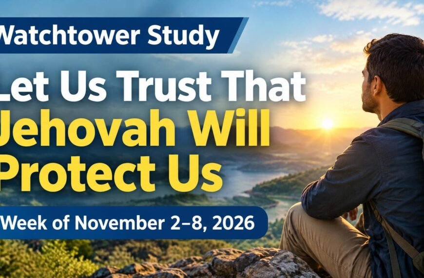 Watchtower Study for the Week of November 2-8, 2026