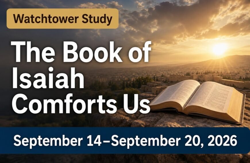 Watchtower Study for the Week of September 14-20, 2026