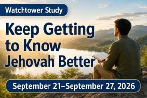 Watchtower Study for the Week of September 21-27, 2026