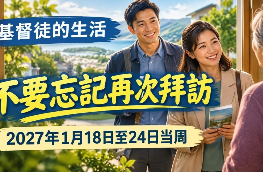 1月18日至24日這一週的基督徒生活