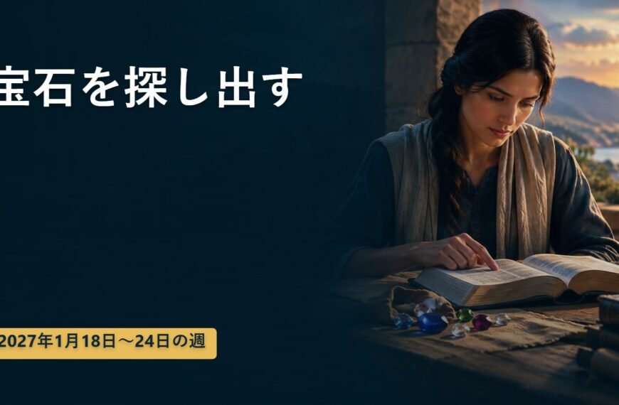 2027年1月18日から24日の週の「宝石を探し出す」