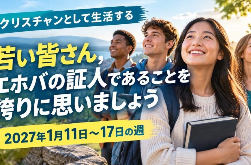 2027年1月11日から17日の週の「クリスチャンとして生活する」