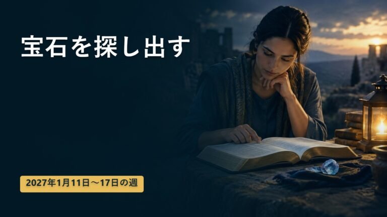 2027年1月11日から17日までの週の「宝石を探し出す」
