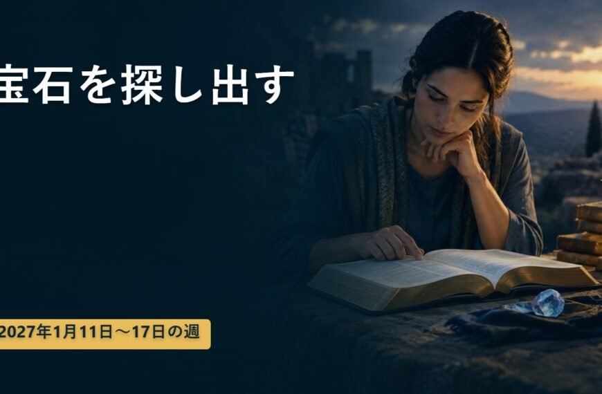 2027年1月11日から17日までの週の「宝石を探し出す」