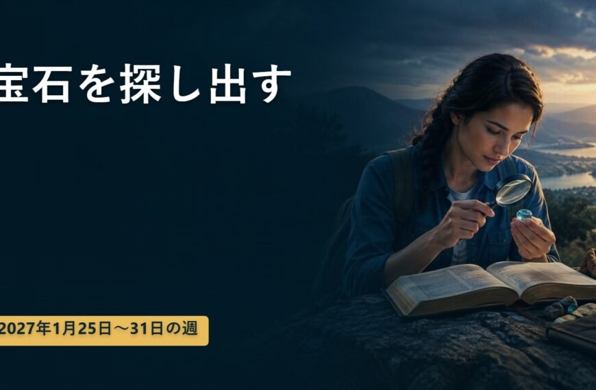 2027年1月25-31日の週の「宝石を探し出す」