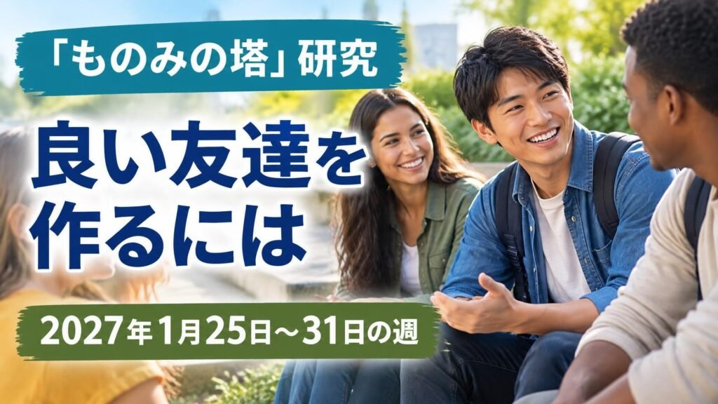 2027年1月25日から31日の「ものみの塔」研究