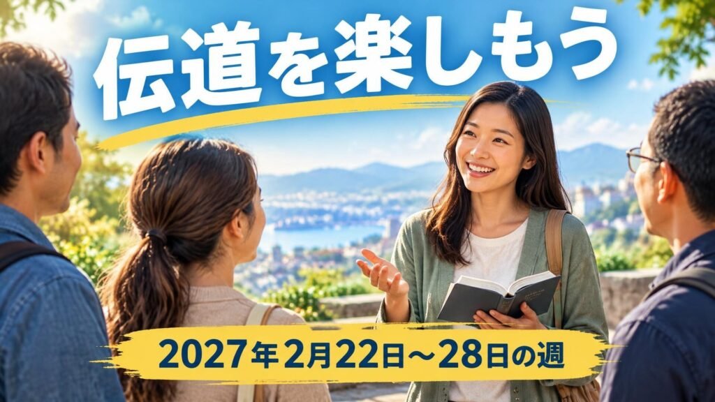 2027年2月22日から28日の週の「伝道を楽しもう」
