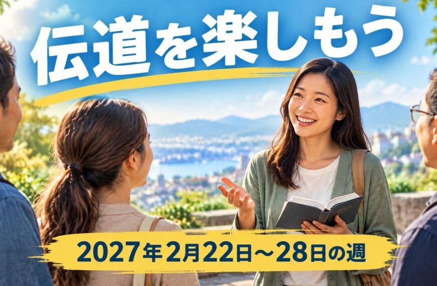 2027年2月22日から28日の週の「伝道を楽しもう」