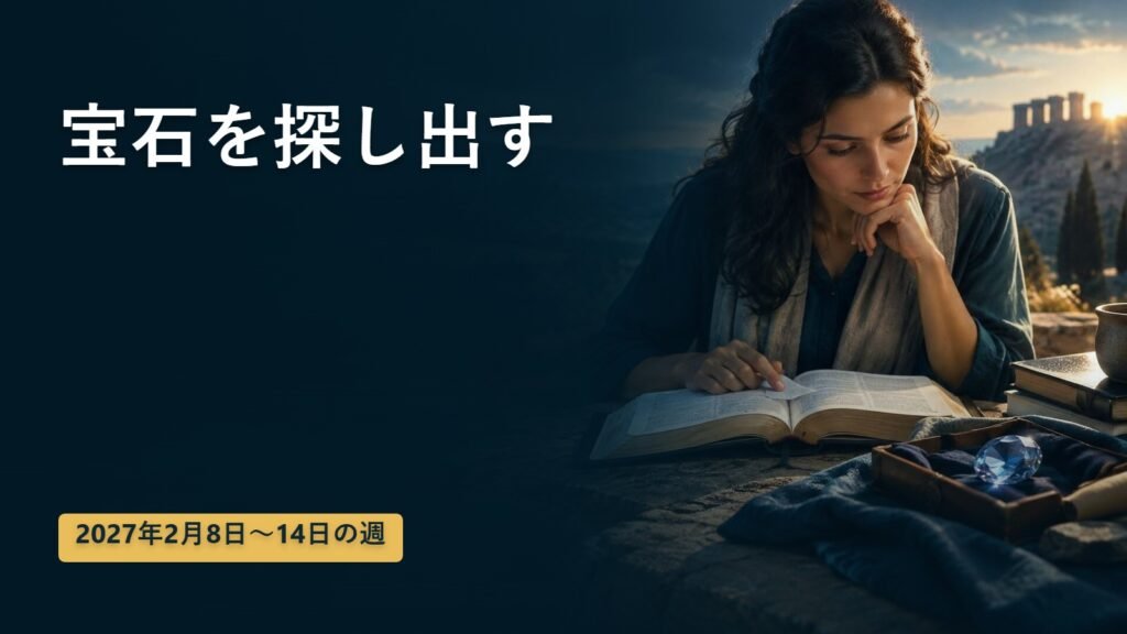2027年2月8日から14日の週の「宝石を探し出す」