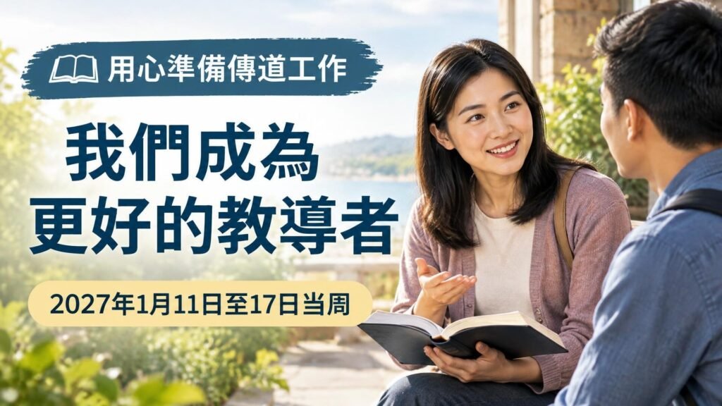 2027年1月11日至17日這一週的我們成為更好的教導者