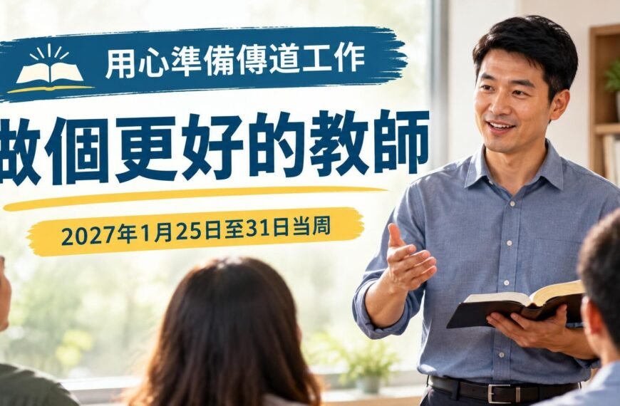 2027年1月25日至31日這一周的「做個更好的教師」