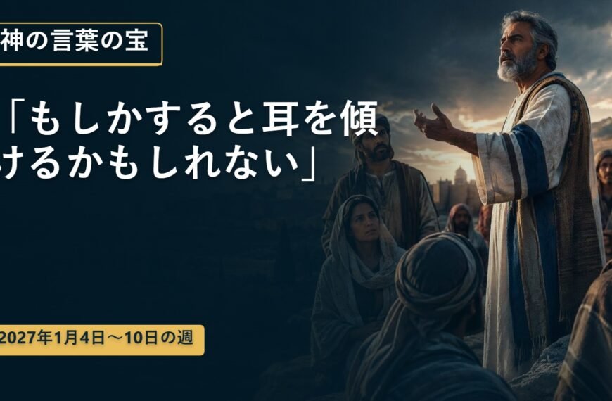 2027年1月4日から10日までの週の神の言葉の宝