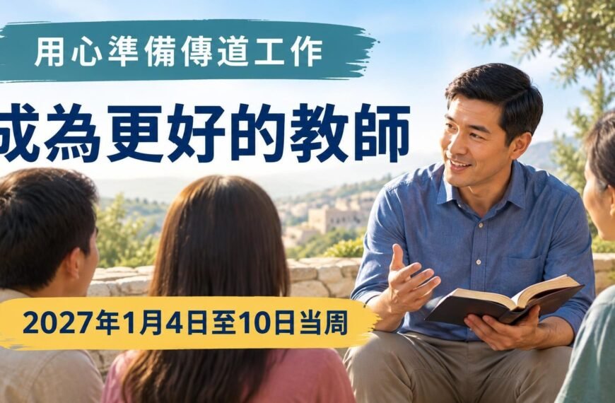 2027年1月4日至10日這一週的成為更好的教師