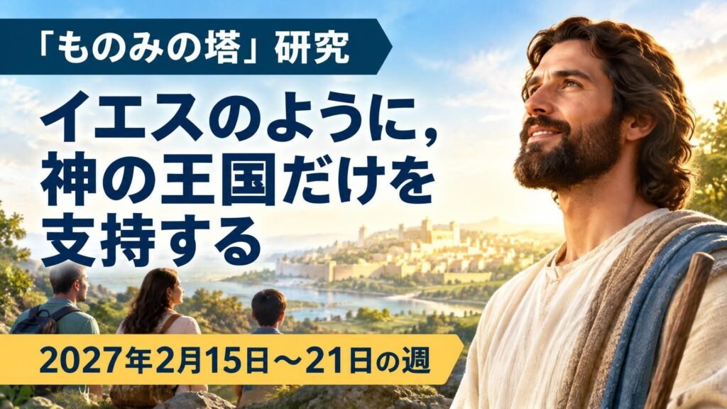 2027年2月15日から21日の週の「ものみの塔」研究