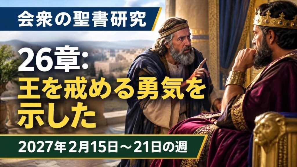 2027年2月15日から21日の週の会衆の聖書研究