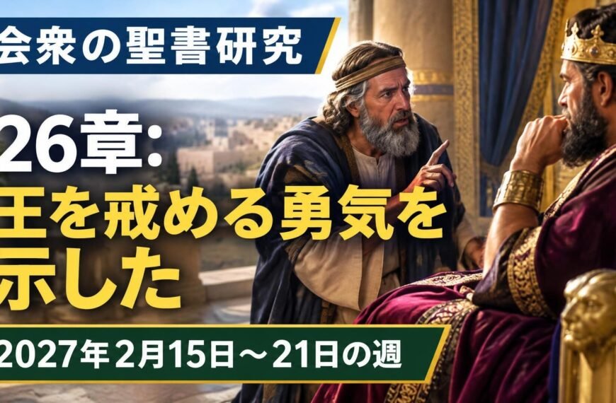 2027年2月15日から21日の週の会衆の聖書研究