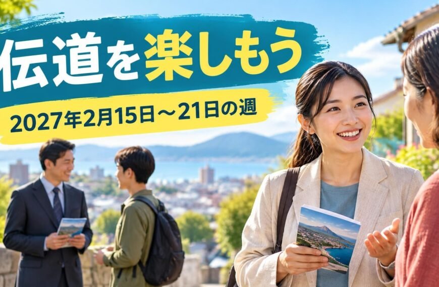 2027年2月15日から21日の週の伝道を楽しもう