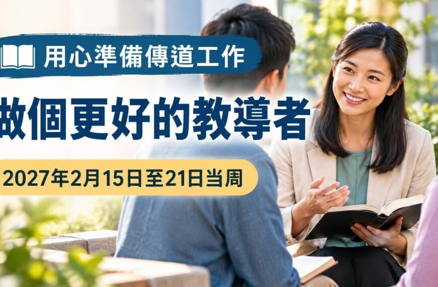 2027年2月15日至21日這一週做個更好的教導者