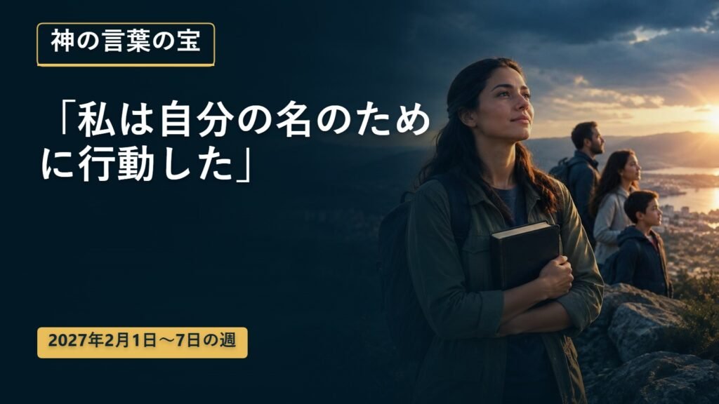 2027年2月1日から7日までの神の言葉の宝