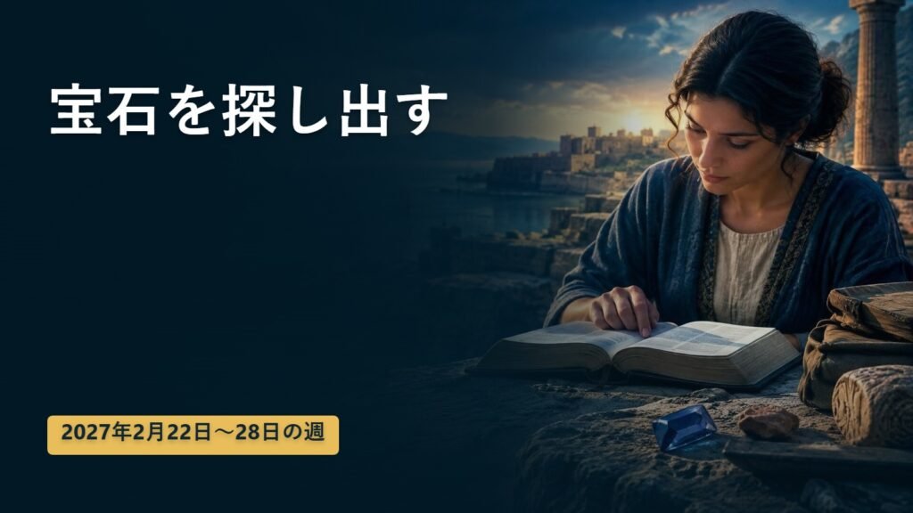 2027年2月22日から28日の週の「宝石を探し出す」
