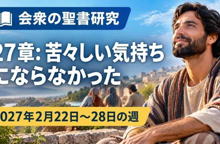 2027年2月22日から28日の週の会衆の聖書研究