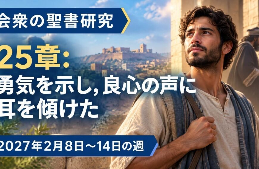 2027年2月8日から14日の週の会衆の聖書研究